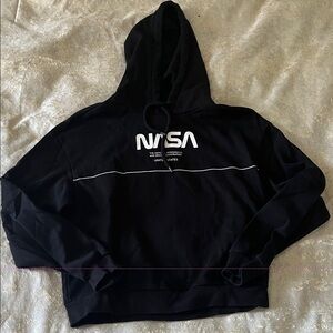 H&M Black NASA Hoodie Sweater